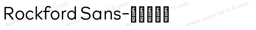 Rockford Sans字体转换